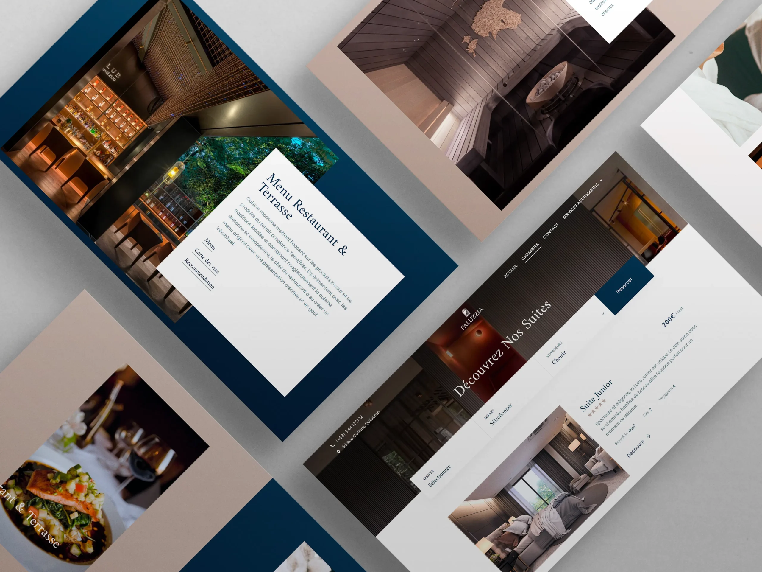 Design 2 Création site hôtel - Paluzzia hotel