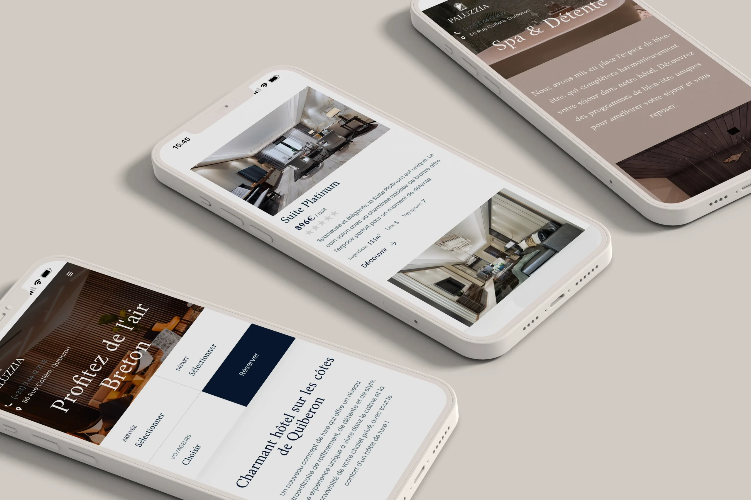 Design 4 Création site hôtel - Paluzzia hotel